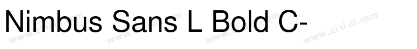 Nimbus Sans L Bold C字体转换